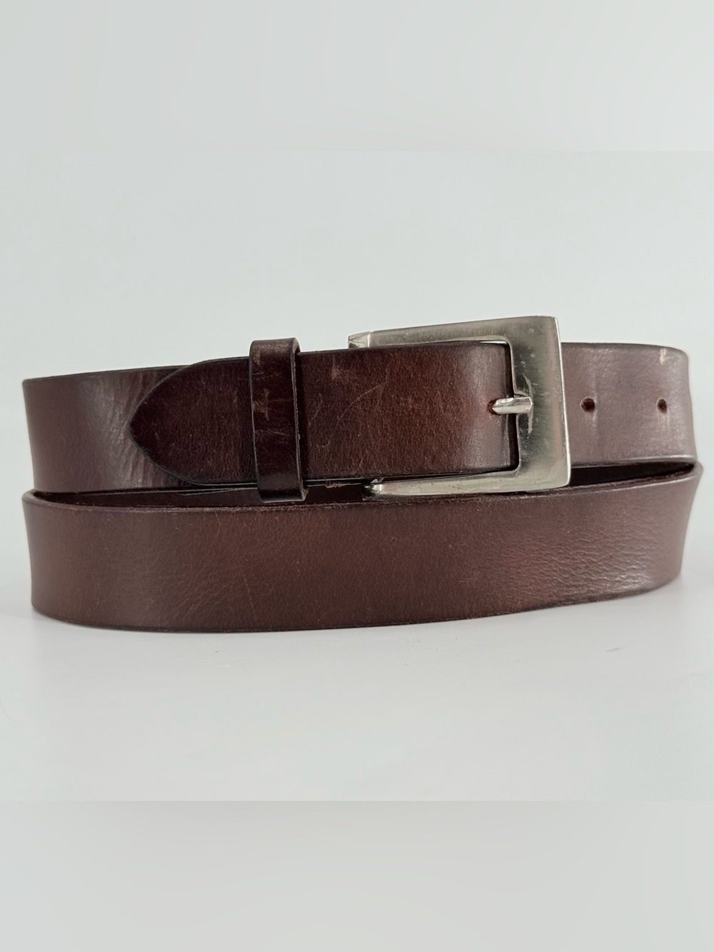 Vintage‎ Brown Leather Belt 90s Y2K 36
